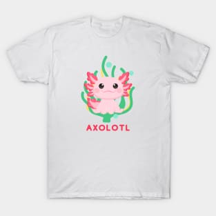 Cute Baby Lounging Axolotl T-Shirt